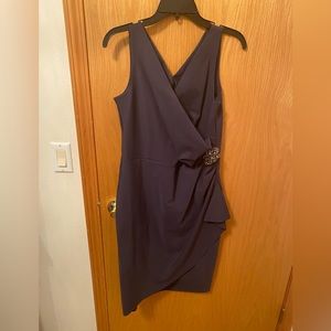 Alex evening size 10 grey/purple dress